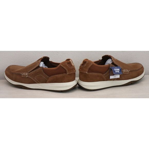 Clarks 26176975 Men\'s Sz 13W Light Tan Nubuck Sailview Step Slip-On Shoes
